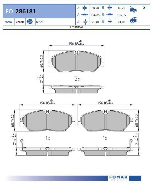 Brake Pad Set, disc brake
